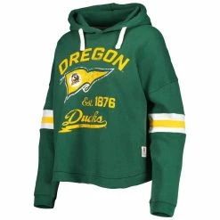 Cheap 🥰 Women's Pressbox Green Oregon Ducks Super Pennant Pullover Hoodie 👍 -women‘s clothing store unnamed file 1680