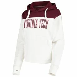 Best reviews of 💯 Women's Pressbox White/Maroon Virginia Tech Hokies Chicago 2-Hit Yoke Pullover Hoodie 🎁 -women‘s clothing store unnamed file 1688