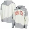 Wholesale 🤩 Women's Gameday Couture White/Gray Virginia Tech Hokies For The Fun Double Dip-Dyed Pullover Hoodie 🔥 -women‘s clothing store unnamed file 1710