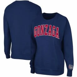 Best reviews of 🥰 Women's Colosseum Navy Gonzaga Bulldogs Campanile Pullover Sweatshirt 🛒