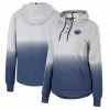 Promo ⭐ Women's Colosseum Gray/Navy Penn State Nittany Lions Aurelia Dip-Dye Quarter-Snap Pullover Hoodie 🔔 -women‘s clothing store unnamed file 1750