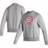 Hot Sale 🔥 Women's Adidas Heathered Gray Nebraska Huskers Vintage Circle Pullover Sweatshirt ✨ -women‘s clothing store unnamed file 1758