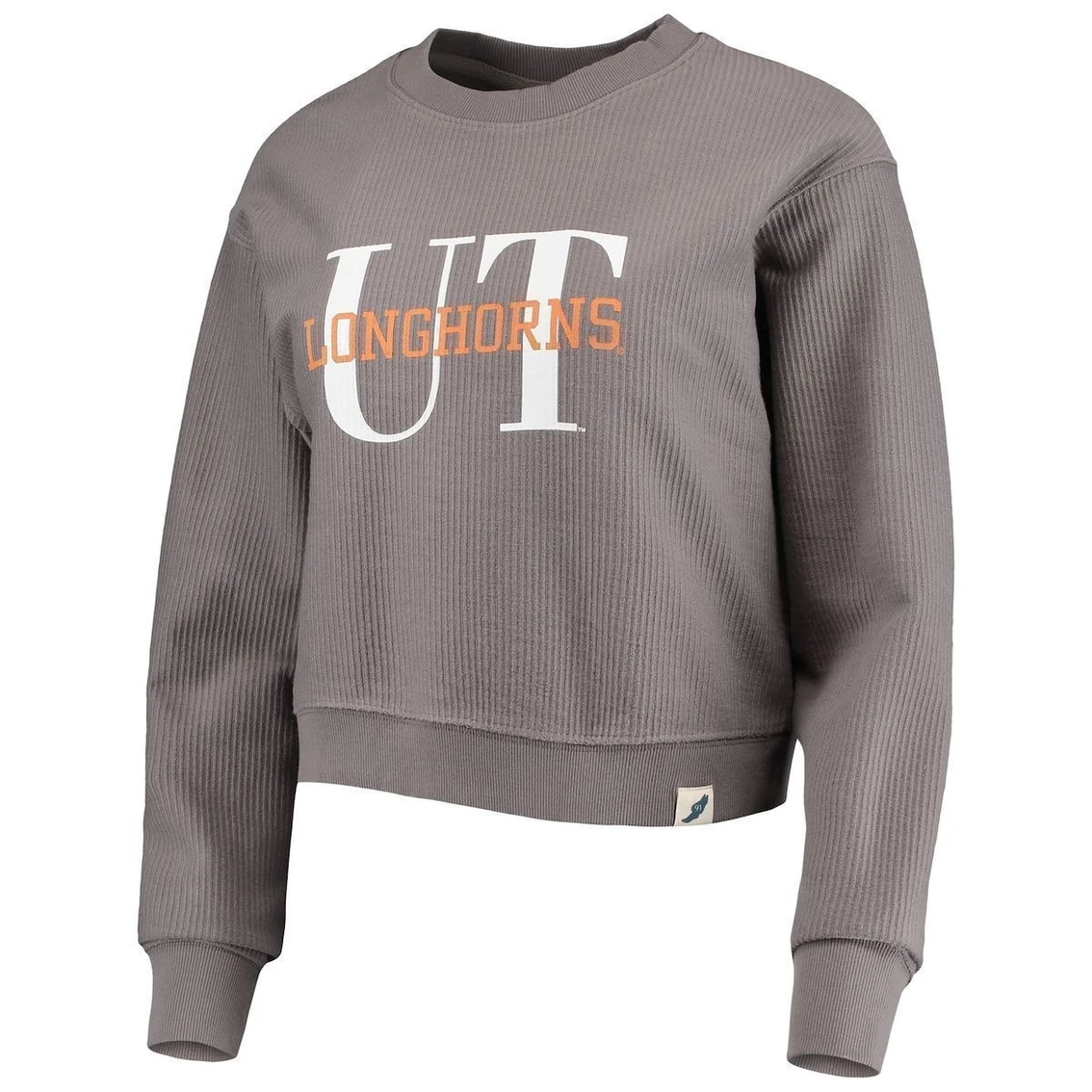 Brand new π Women's League Collegiate Wear Graphite Texas Longhorns Classic Corded Timber Crop Pullover Sweatshirt π 5 Brand new π Women's League Collegiate Wear Graphite Texas Longhorns Classic Corded Timber Crop Pullover Sweatshirt π - Image 3
