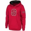 Wholesale 👏 Women's Stadium Athletic Red NC State Wolfpack Big Logo Pullover Hoodie 😉
