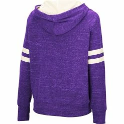 Budget 🔥 Women's Colosseum Purple LSU Tigers Speckle Fleece Raglan Full-Zip Hoodie 😉 -women‘s clothing store unnamed file 1781