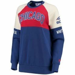 Best reviews of 🥰 Women's Starter Red/Royal Chicago White Sox Baseline Raglan Historic Logo Pullover Sweatshirt ✔️ -women‘s clothing store unnamed file 1792