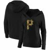 Top 10 🎉 Women's Fanatics Branded Black Pittsburgh Pirates Core Team Crossover V-Neck Pullover Hoodie 🔔 -women‘s clothing store unnamed file 1802