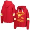 Best deal 🥰 Women's Pressbox Cardinal Iowa State Cyclones Super Pennant Pullover Hoodie ⭐