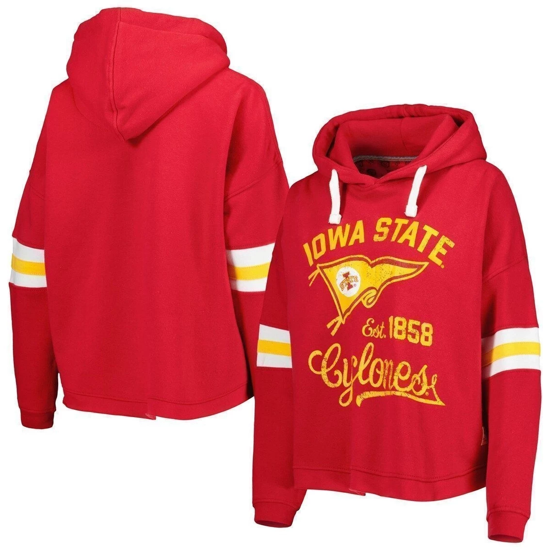 Best deal π₯° Women's Pressbox Cardinal Iowa State Cyclones Super Pennant Pullover Hoodie β 4 Best deal π₯° Women's Pressbox Cardinal Iowa State Cyclones Super Pennant Pullover Hoodie β - Image 2