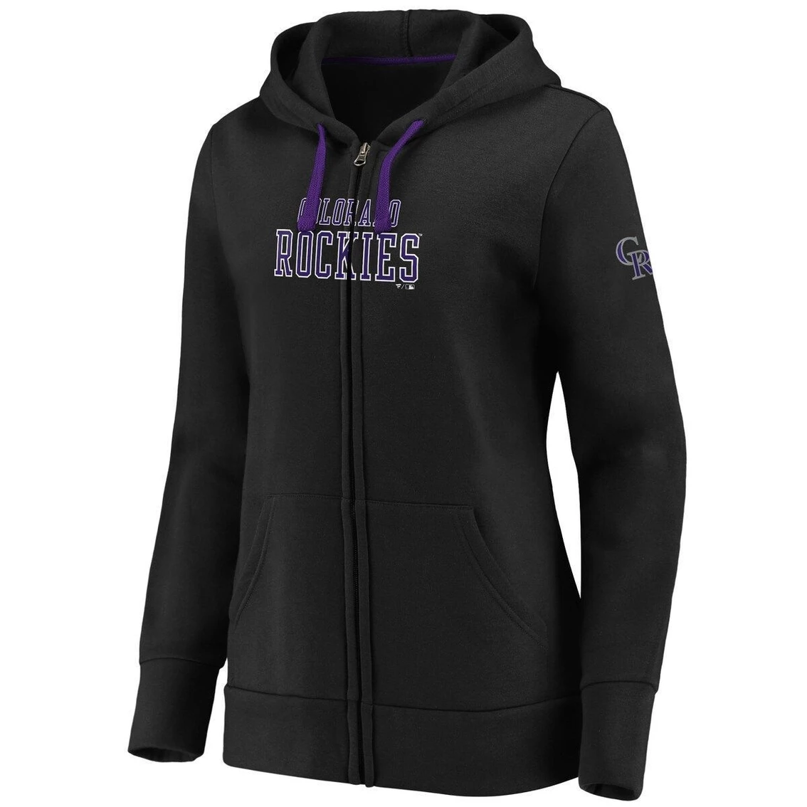 Best Sale β Women's Fanatics Branded Black Colorado Rockies Primary Logo Team Block Full-Zip Hoodie π 5 Best Sale β Women's Fanatics Branded Black Colorado Rockies Primary Logo Team Block Full-Zip Hoodie π - Image 3