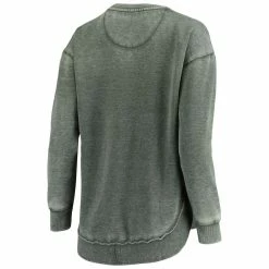 Hot Sale 🎉 Women's Pressbox Green Oregon Ducks Vintage Wash Pullover Sweatshirt ⭐ -women‘s clothing store unnamed file 1860