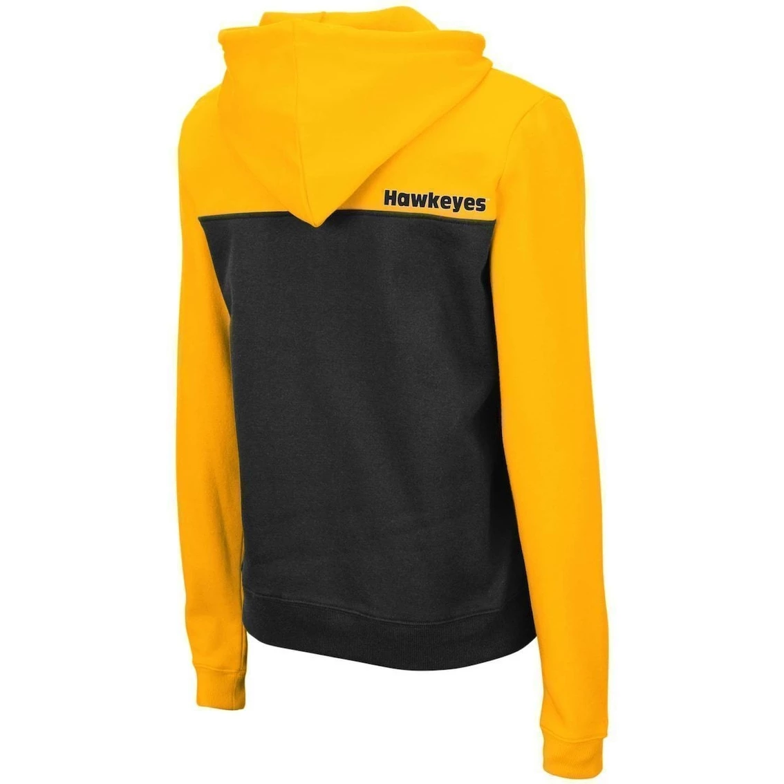 New π Women's Colosseum Gold/Charcoal Iowa Hawkeyes Aidan Half-Zip Hoodie π 6 New π Women's Colosseum Gold/Charcoal Iowa Hawkeyes Aidan Half-Zip Hoodie π - Image 4
