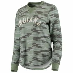 Hot Sale 💯 Camp David 👩 Women's Camo Indiana Hoosiers Comfy Pullover Sweatshirt 👏 -women‘s clothing store unnamed file 1935