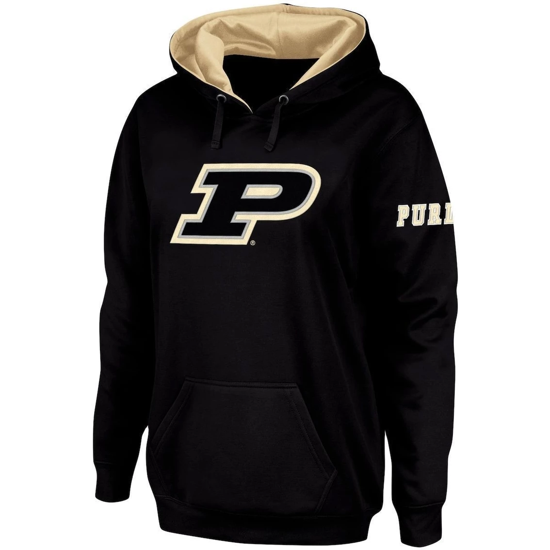 Discount π Stadium Athletic π© Women's Black Purdue Boilermakers Team Big Logo Pullover Hoodie π₯° 5 Discount π Stadium Athletic π© Women's Black Purdue Boilermakers Team Big Logo Pullover Hoodie π₯° - Image 3