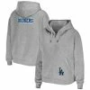 Deals 😍 Women's WEAR By Erin Andrews Heather Gray Los Angeles Dodgers Full-Zip Hoodie 😉
