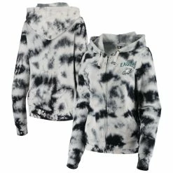 Best reviews of 🎁 Women's New Era Black Philadelphia Eagles Tie Dye Fleece Full-Zip Hoodie 🤩 -women‘s clothing store unnamed file 1970