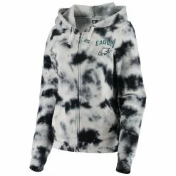 Best reviews of 🎁 Women's New Era Black Philadelphia Eagles Tie Dye Fleece Full-Zip Hoodie 🤩 -women‘s clothing store unnamed file 1971