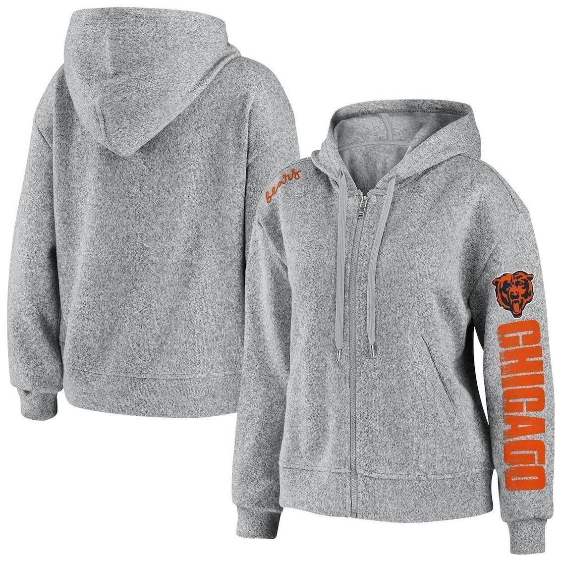 Cheapest π Women's WEAR By Erin Andrews Heathered Gray Chicago Bears Full-Zip Hoodie π 3 Cheapest π Women's WEAR By Erin Andrews Heathered Gray Chicago Bears Full-Zip Hoodie π