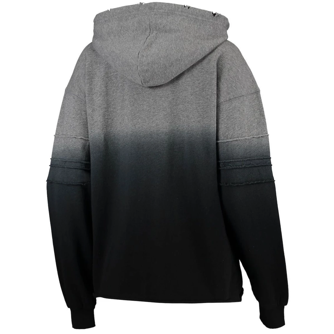Outlet 🤩 Women's Touch Heathered Gray/Black Pittsburgh Steelers Superstar Dip-Dye Pullover Hoodie 🤩 6 Outlet 🤩 Women's Touch Heathered Gray/Black Pittsburgh Steelers Superstar Dip-Dye Pullover Hoodie 🤩 - Image 4