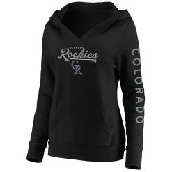 Budget 🌟 Women's Fanatics Branded Black Colorado Rockies Core High Class Crossover Pullover Hoodie ⌛ -women‘s clothing store unnamed file 1997