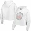 Best reviews of ⭐ Women's Cuce White NFL Crystal Logo Cropped Pullover Hoodie 👍