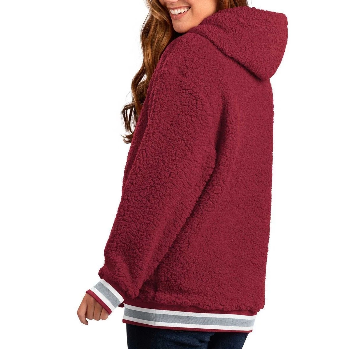 Flash Sale π Women's G-III 4Her By Carl Banks Crimson Alabama Crimson Tide Game Over Sherpa Pullover Hoodie π 5 Flash Sale π Women's G-III 4Her By Carl Banks Crimson Alabama Crimson Tide Game Over Sherpa Pullover Hoodie π - Image 3