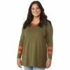 Wholesale 🎉 JW Plus Size Stripe Jersey Tee 💯 -women‘s clothing store unnamed file 201