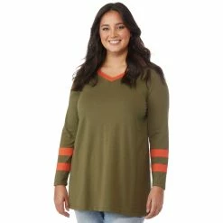 Wholesale 🎉 JW Plus Size Stripe Jersey Tee 💯