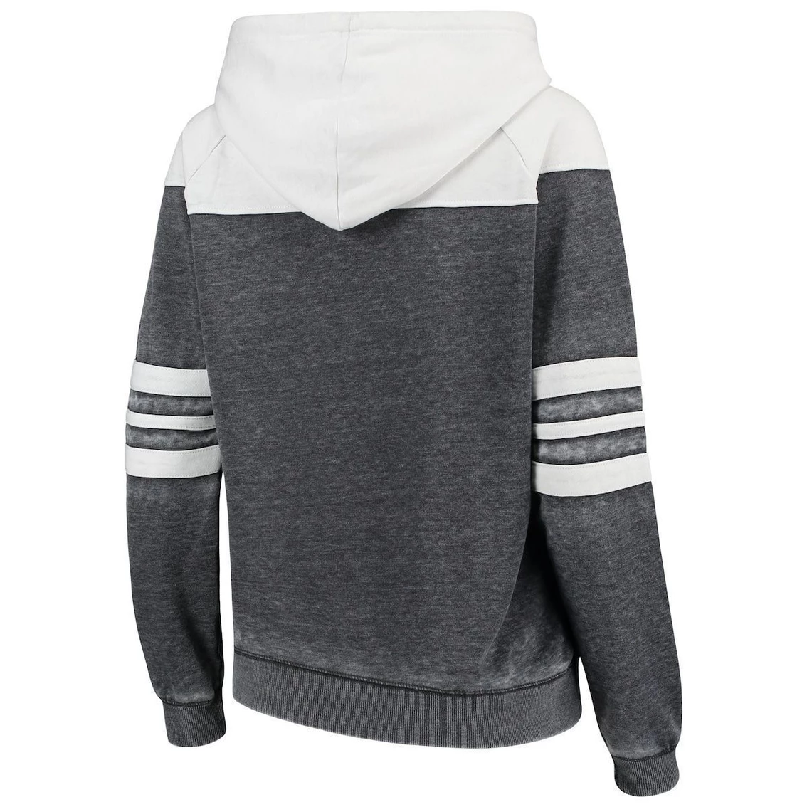 Coupon π― Camp David π© Women's Heathered Charcoal/White Nebraska Huskers Blitz Sleeve Striped Blocked Raglan Hoodie π€© 6 Coupon π― Camp David π© Women's Heathered Charcoal/White Nebraska Huskers Blitz Sleeve Striped Blocked Raglan Hoodie π€© - Image 4