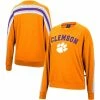 Brand new 🛒 Women's Colosseum Heathered Orange Clemson Tigers Team Oversized Pullover Sweatshirt 💯 -women‘s clothing store unnamed file 2039