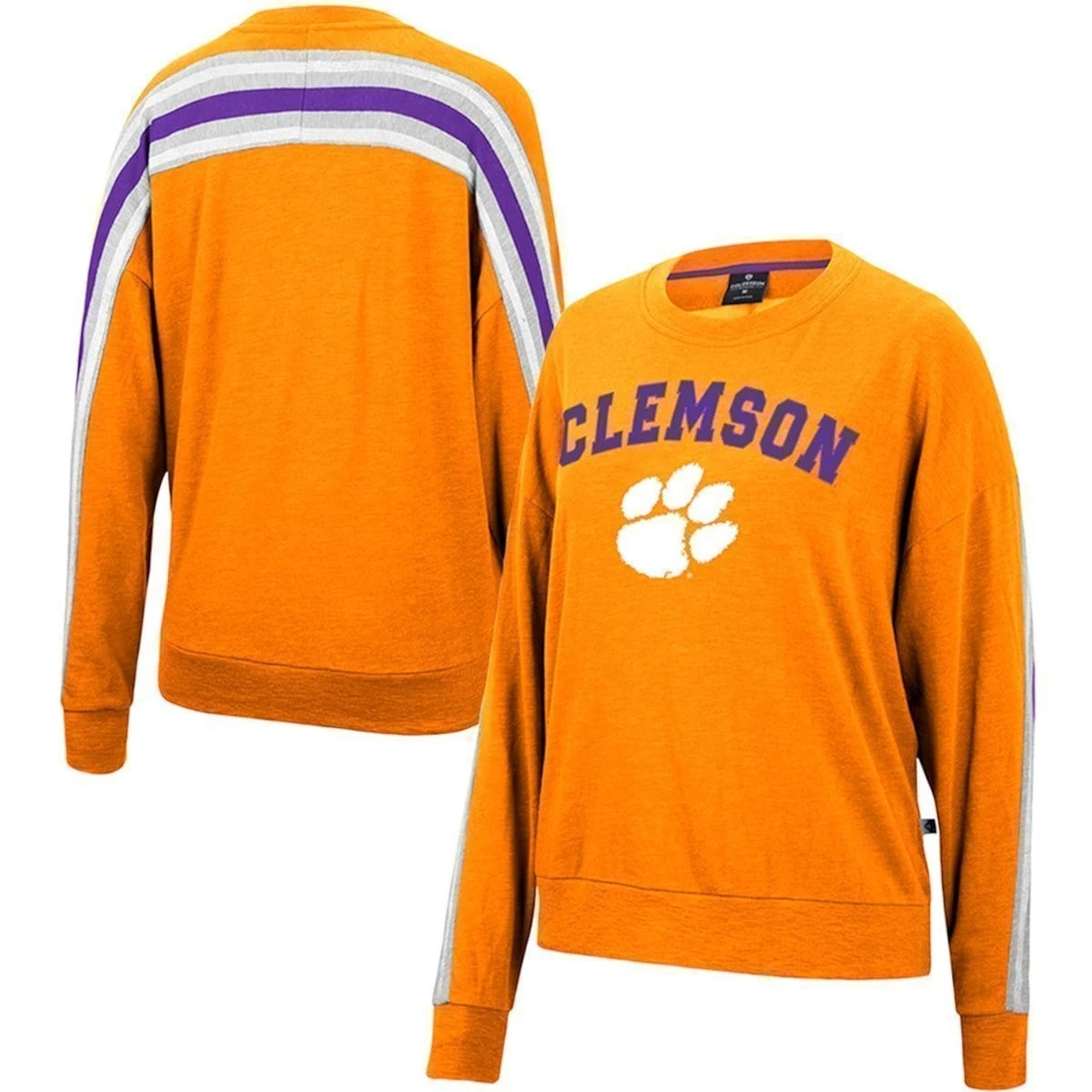 Brand new π Women's Colosseum Heathered Orange Clemson Tigers Team Oversized Pullover Sweatshirt π― 4 Brand new π Women's Colosseum Heathered Orange Clemson Tigers Team Oversized Pullover Sweatshirt π― - Image 2