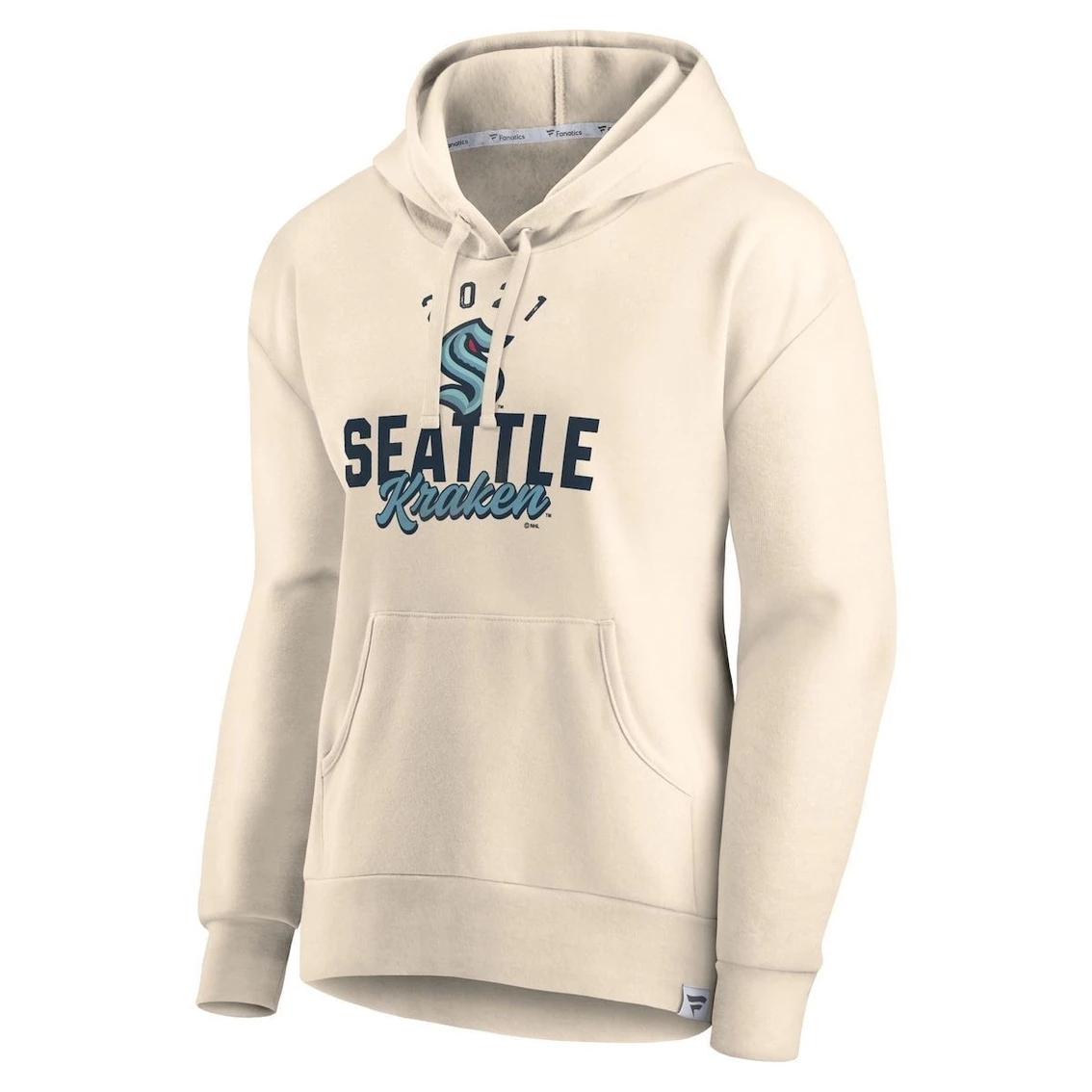 Brand new π Women's Fanatics Branded Oatmeal Seattle Kraken Carry The Puck Pullover Hoodie Sweatshirt π 5 Brand new π Women's Fanatics Branded Oatmeal Seattle Kraken Carry The Puck Pullover Hoodie Sweatshirt π - Image 3