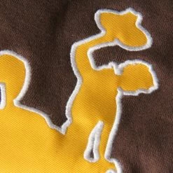 Flash Sale 👏 Women's Stadium Athletic Brown Wyoming Cowboys Big Logo Pullover Hoodie 🛒 -women‘s clothing store unnamed file 2100