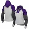 Budget 🤩 Women's Antigua Heathered Gray/Purple Baltimore Ravens Jackpot Raglan Half-Zip Pullover Hoodie 👍 -women‘s clothing store unnamed file 2110