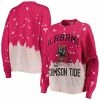 Brand new 😉 Women's Gameday Couture Crimson Alabama Crimson Tide Twice As Nice Faded Dip-Dye Pullover Sweatshirt 😉 -women‘s clothing store unnamed file 2118