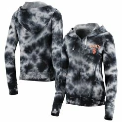 Best reviews of 😉 Women's New Era Black San Francisco Giants Tie-Dye Fleece Full-Zip Hoodie ⭐