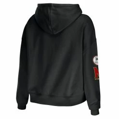 Top 10 👍 Women's WEAR By Erin Andrews Black Maryland Terrapins Mixed Media Cropped Pullover Hoodie 👍 -women‘s clothing store unnamed file 2159
