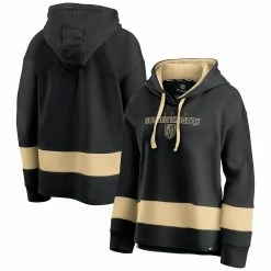 Hot Sale 💯 Women's Fanatics Branded Black/Gold Vegas Golden Knights Colors Of Pride Colorblock Pullover Hoodie ✨ -women‘s clothing store unnamed file 2161