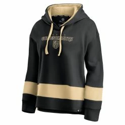 Hot Sale 💯 Women's Fanatics Branded Black/Gold Vegas Golden Knights Colors Of Pride Colorblock Pullover Hoodie ✨ -women‘s clothing store unnamed file 2162