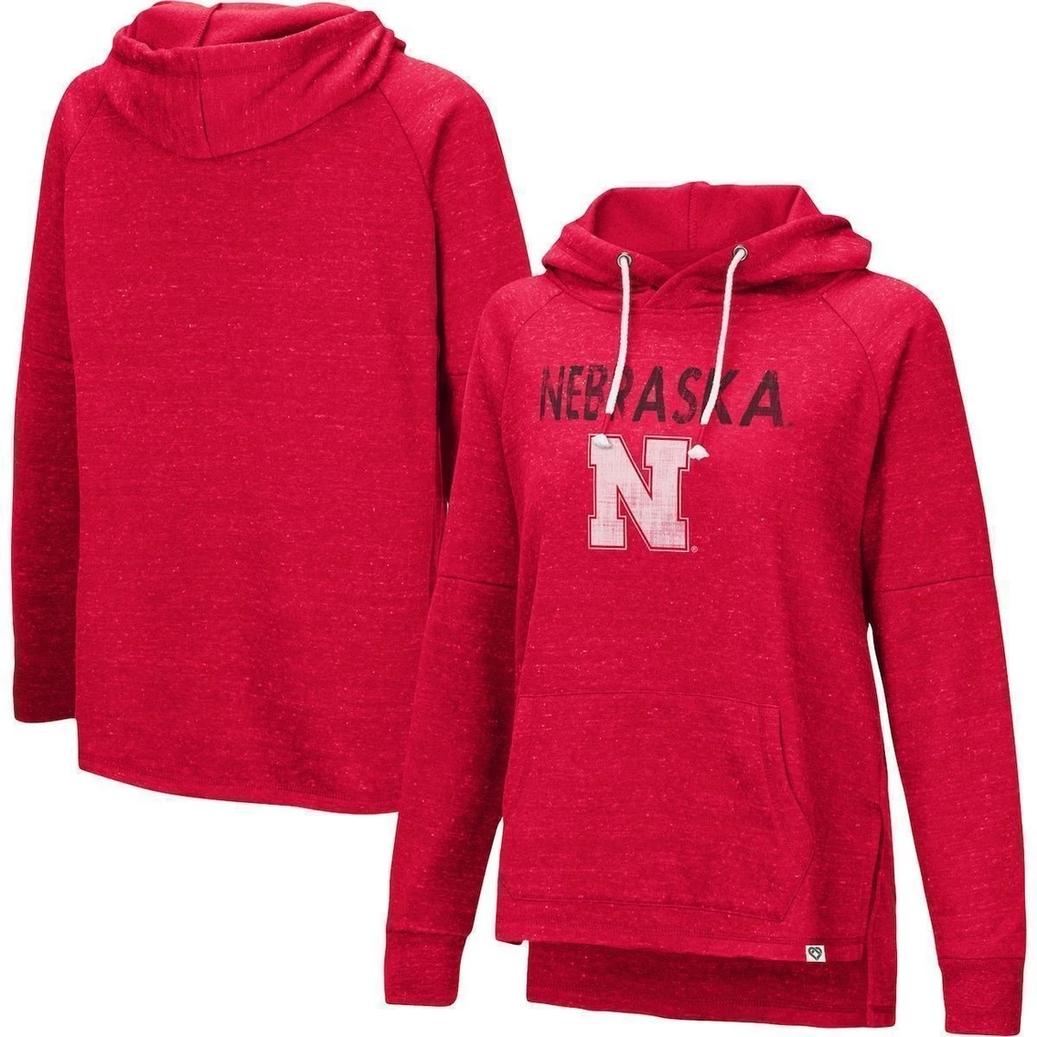 Brand new β Women's Colosseum Scarlet Nebraska Huskers Nollie Raglan Slub Pullover Hoodie π― 3 Brand new β Women's Colosseum Scarlet Nebraska Huskers Nollie Raglan Slub Pullover Hoodie π―