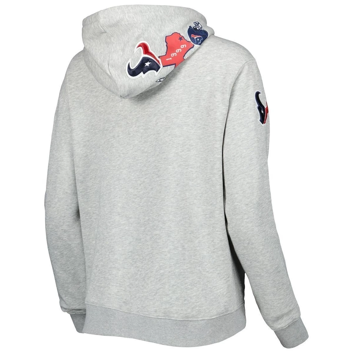 Cheap π Women's Pro Standard Heather Gray Houston Texans Local Patch Pullover Hoodie βοΈ 6 Cheap π Women's Pro Standard Heather Gray Houston Texans Local Patch Pullover Hoodie βοΈ - Image 4