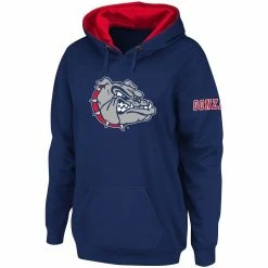 Best Sale 🥰 Stadium Athletic 👩 Women's Navy Gonzaga Bulldogs Team Big Logo Pullover Hoodie 🌟 -women‘s clothing store unnamed file 2198