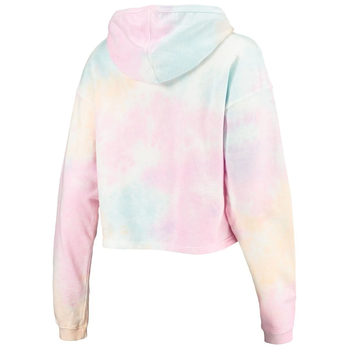 Best Sale π Women's League Collegiate Wear Pink/White Michigan State Spartans Tie-Dye Cropped Pullover Hoodie π 6 Best Sale π Women's League Collegiate Wear Pink/White Michigan State Spartans Tie-Dye Cropped Pullover Hoodie π - Image 4
