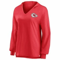 Deals ✔️ Women's Fanatics Branded Red Kansas City Chiefs Jumper V-Neck Pullover Hoodie 😀 -women‘s clothing store unnamed file 2214