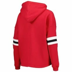 Promo 🔔 Women's Pressbox Crimson Oklahoma Sooners Super Pennant Pullover Hoodie 👍 -women‘s clothing store unnamed file 2219