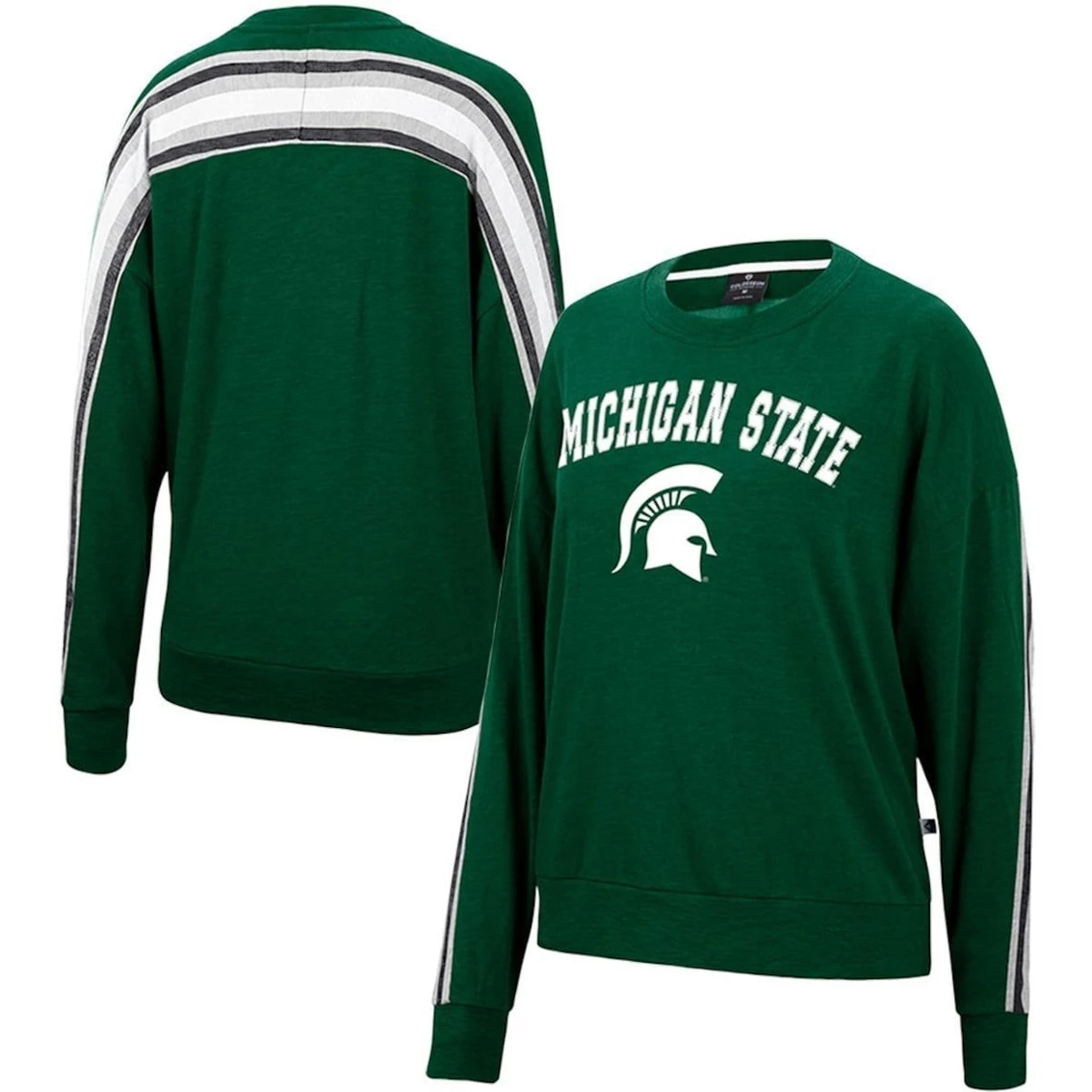 Brand new π Women's Colosseum Heathered Green Michigan State Spartans Team Oversized Pullover Sweatshirt β¨ 4 Brand new π Women's Colosseum Heathered Green Michigan State Spartans Team Oversized Pullover Sweatshirt β¨ - Image 2