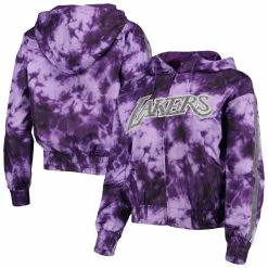Top 10 🎁 Women's Mitchell & Ness Purple Los Angeles Lakers Galaxy Sublimated Windbreaker Pullover Full-Zip Hoodie 😀