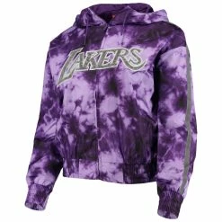 Top 10 🎁 Women's Mitchell & Ness Purple Los Angeles Lakers Galaxy Sublimated Windbreaker Pullover Full-Zip Hoodie 😀 -women‘s clothing store unnamed file 2257