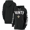 New ✨ Women's G-III 4Her By Carl Banks Navy New Orleans Saints Extra Point Pullover Hoodie ✨ -women‘s clothing store unnamed file 2259