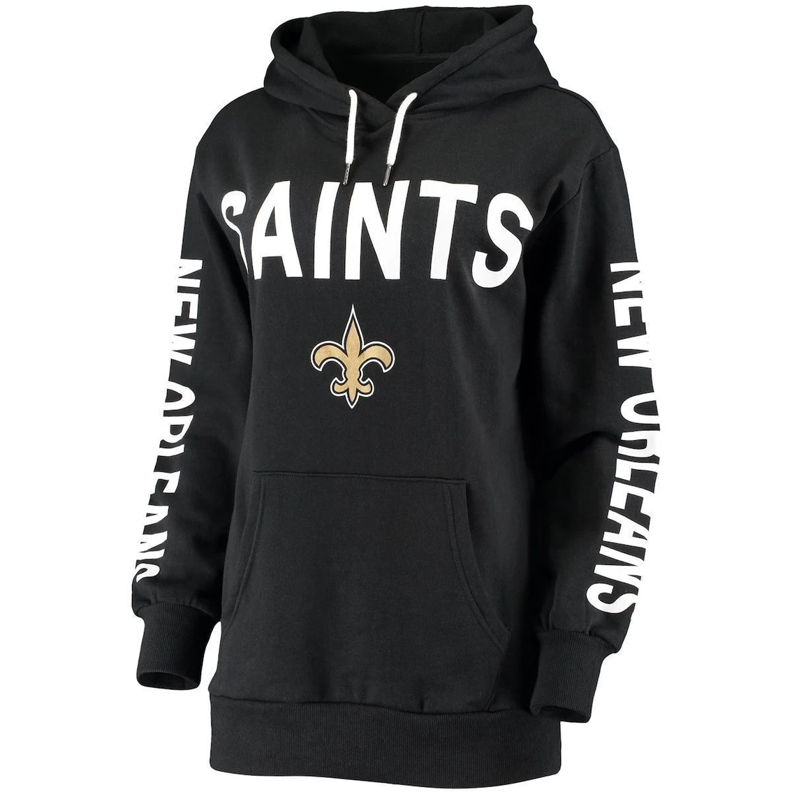 New ✨ Women's G-III 4Her By Carl Banks Navy New Orleans Saints Extra Point Pullover Hoodie ✨ 5 New ✨ Women's G-III 4Her By Carl Banks Navy New Orleans Saints Extra Point Pullover Hoodie ✨ - Image 3